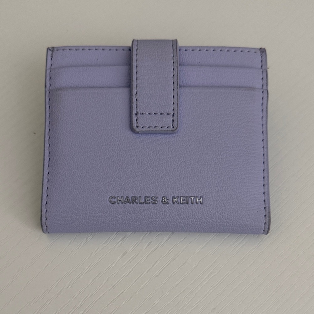 Charles & Keith Pastel Lavender Purple Card Holder 12 slots